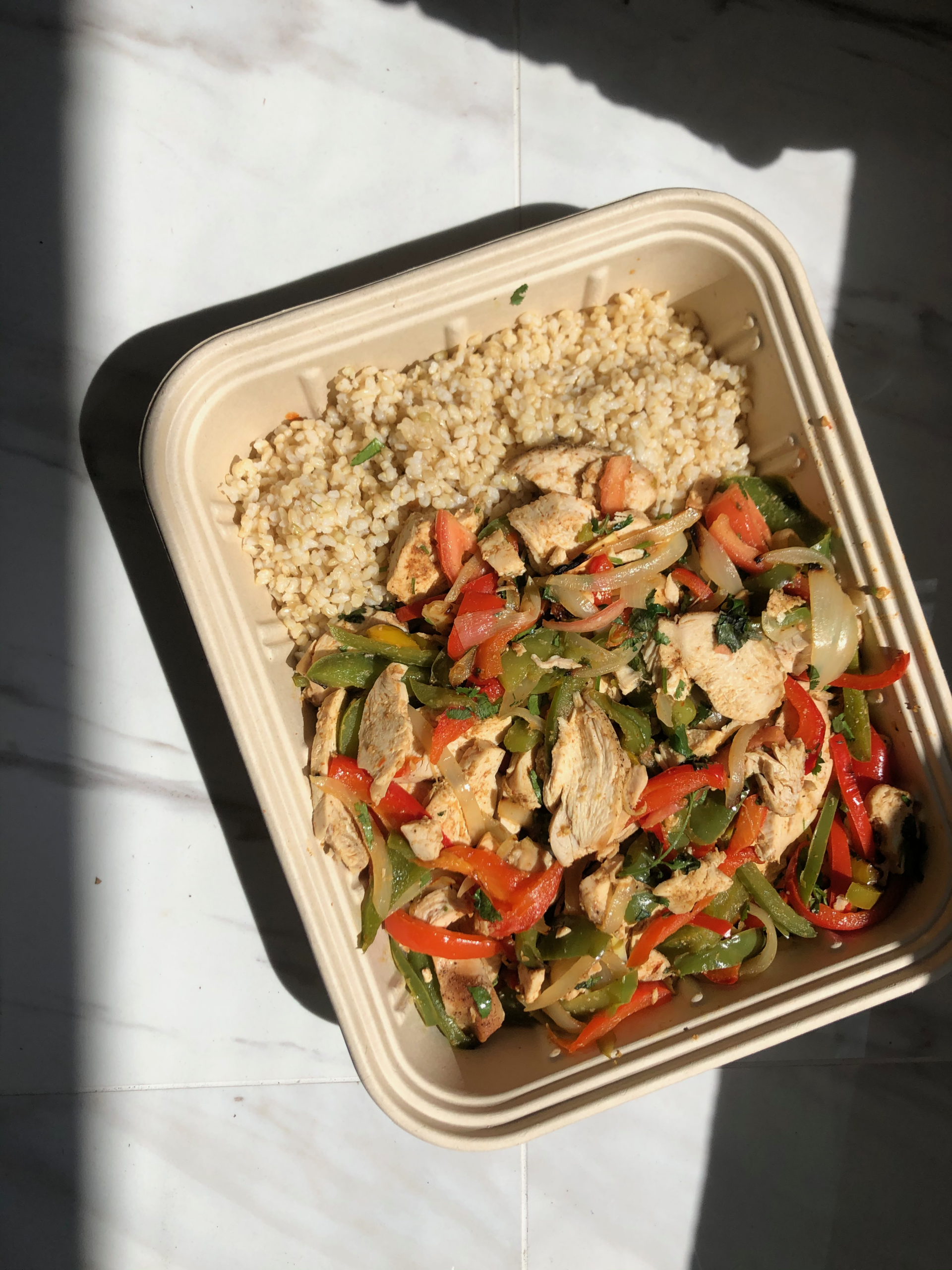 Family Style Chicken Fajita Style