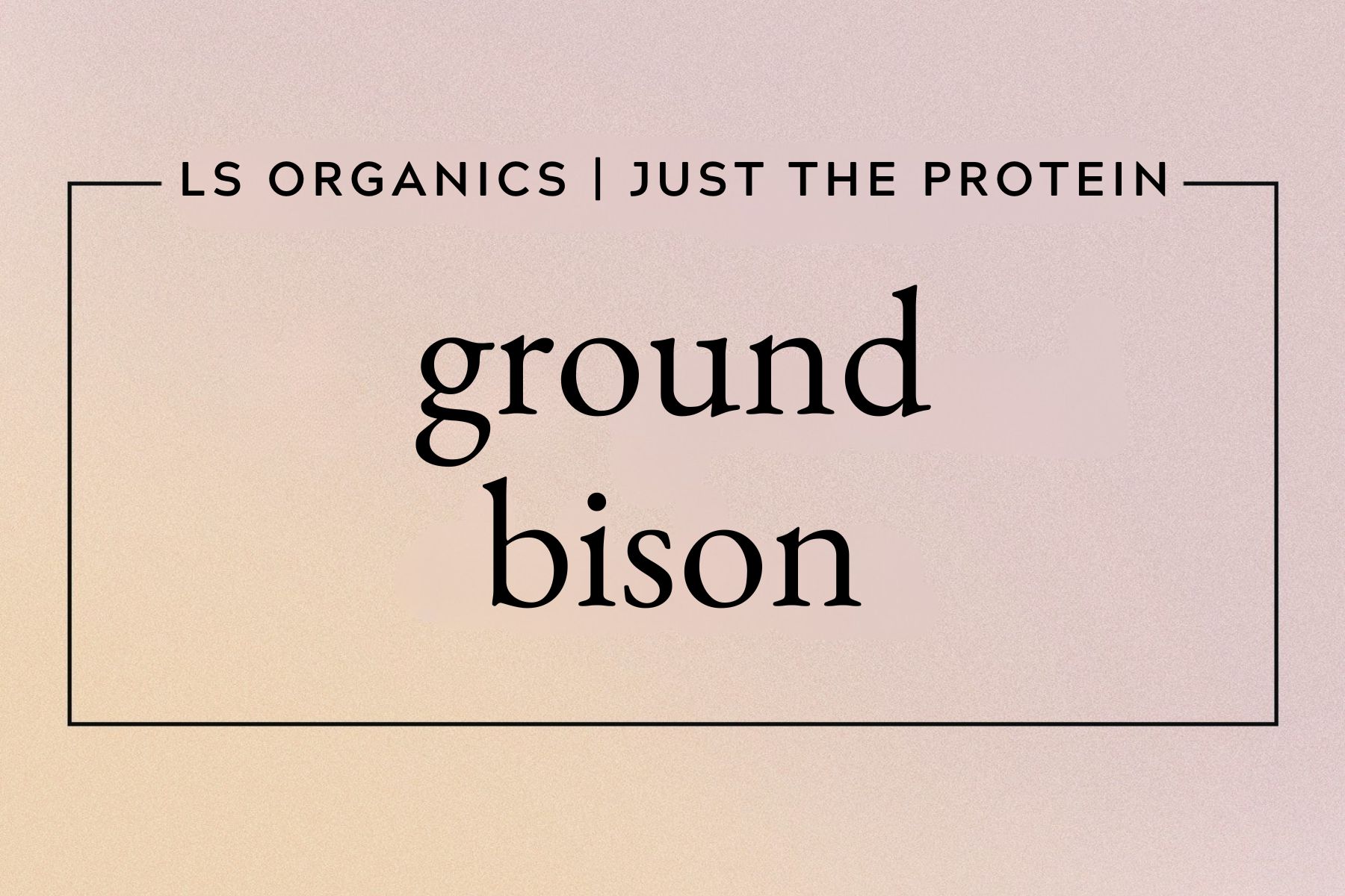 ground bison